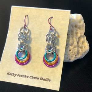 Original Kathy Franke Chain Maille Earrings